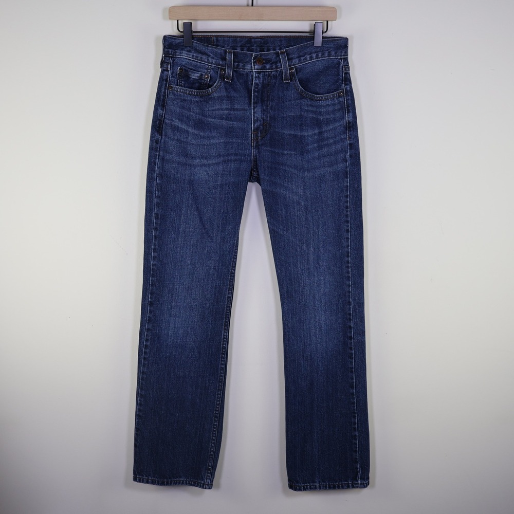 Levis 527 Slim Bootcut Jeans 30x32 Western Dark Wash 100% Cotton Denim Indigo